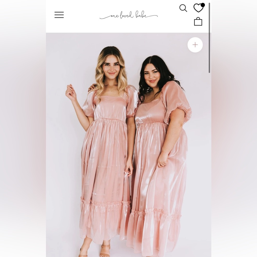 Blush pink One Loved Babe “Different Life” dress - NEVER WORN